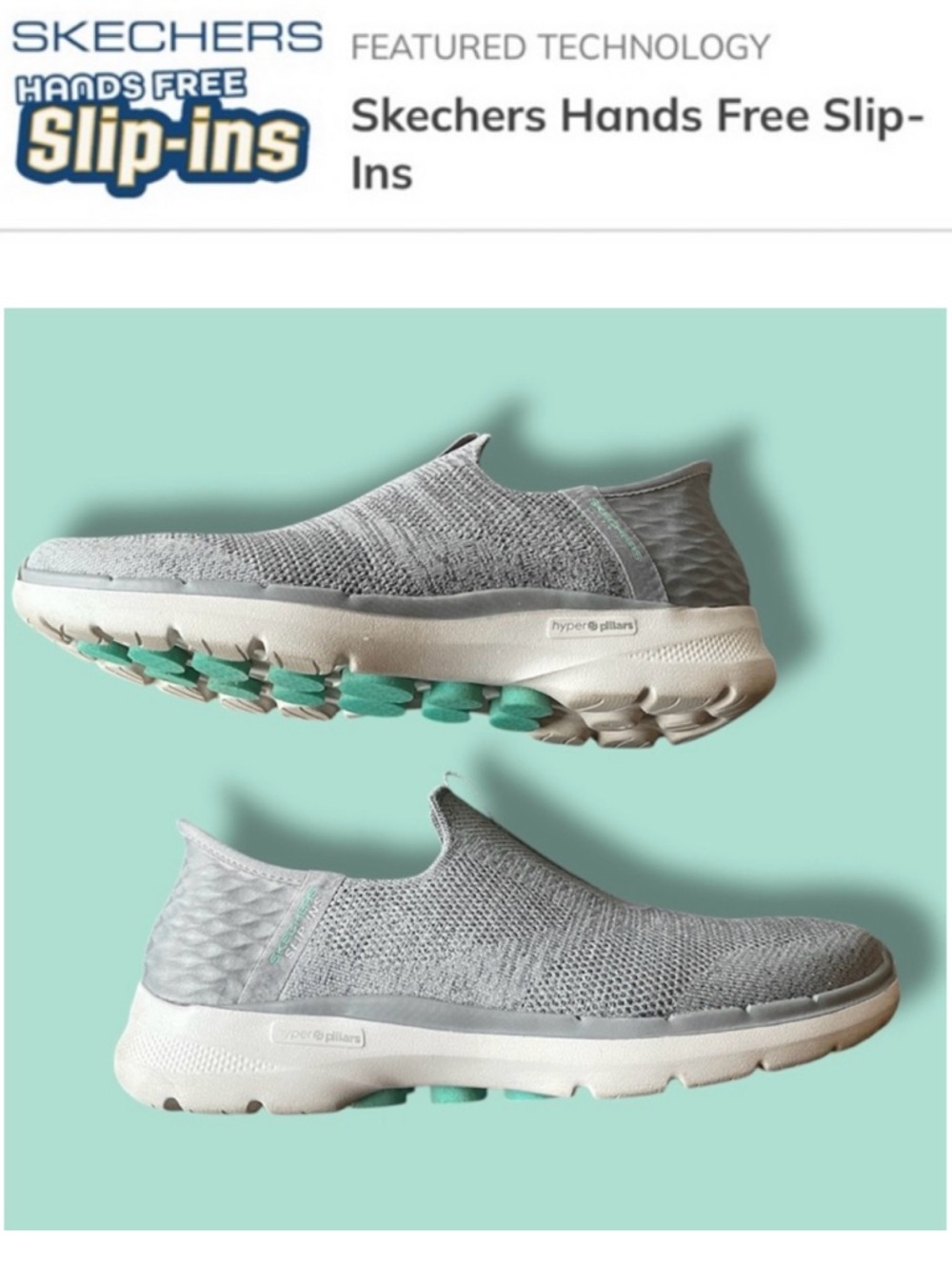 Skechers Sz 9.5 Hands Free Slip-Ins shoes Go Walk Flex sneakers